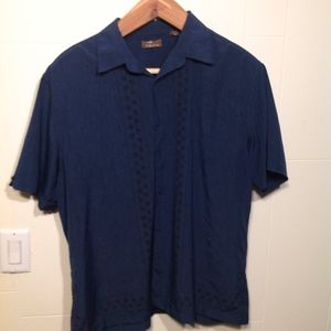 Café Luna mens XL bowling shirt